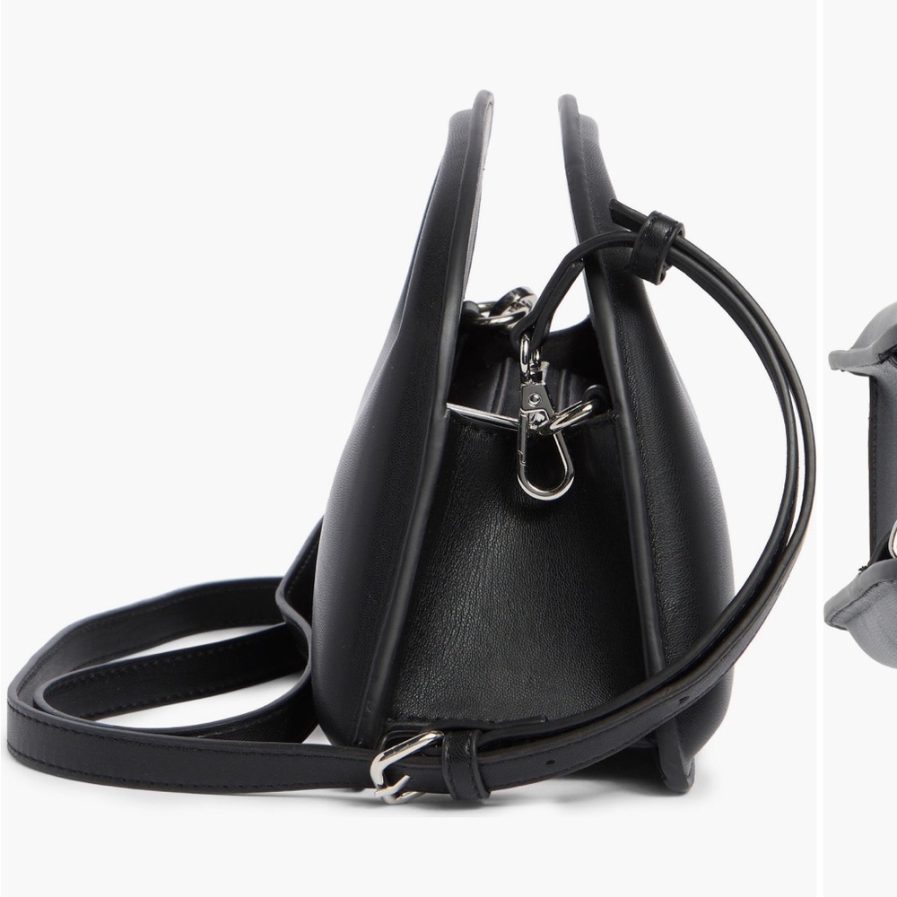 BCBGMaxAzria Black Crossbody Bag with Minimalist Design - Picture 3 of 4